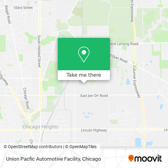 Union Pacfic Automotive Facility map