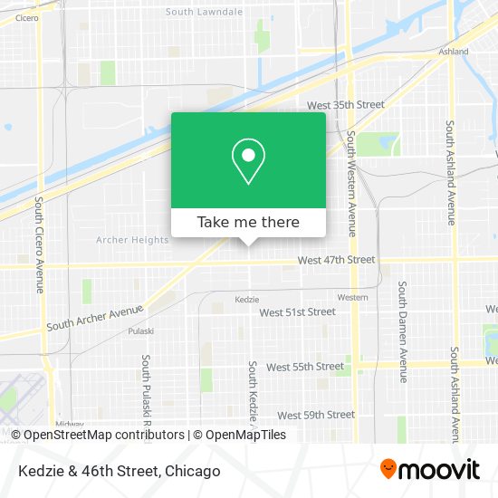 Kedzie & 46th Street map