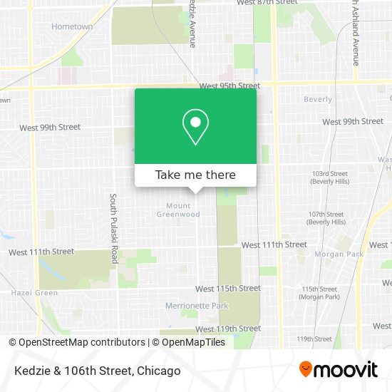 Mapa de Kedzie & 106th Street