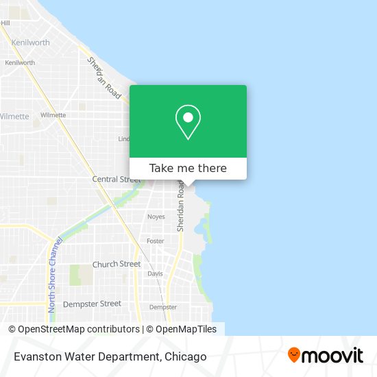 Evanston Water Department map