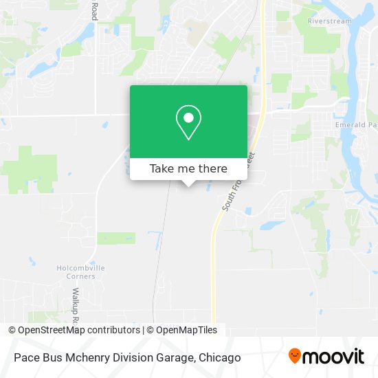 Pace Bus Mchenry Division Garage map