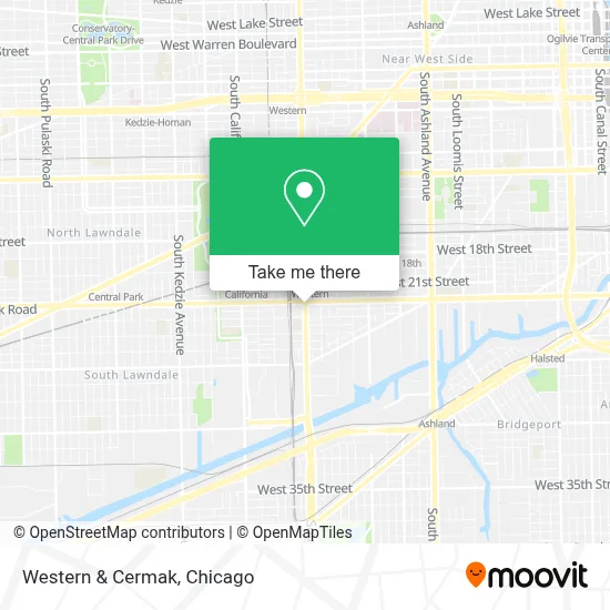 Western & Cermak map