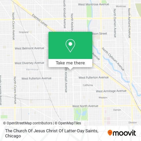 The Church Of Jesus Christ Of Latter-Day Saints map