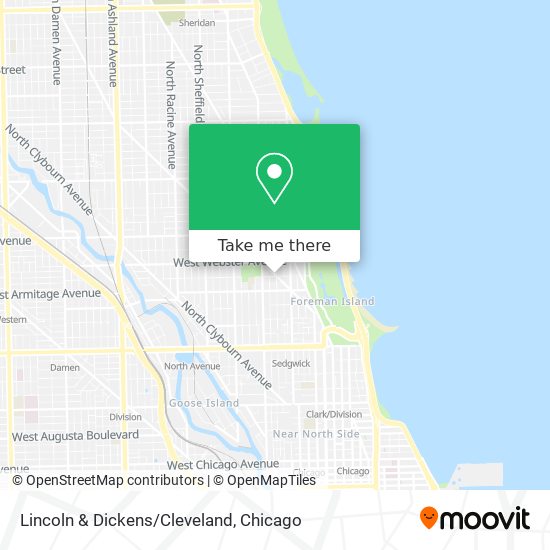Lincoln & Dickens/Cleveland map