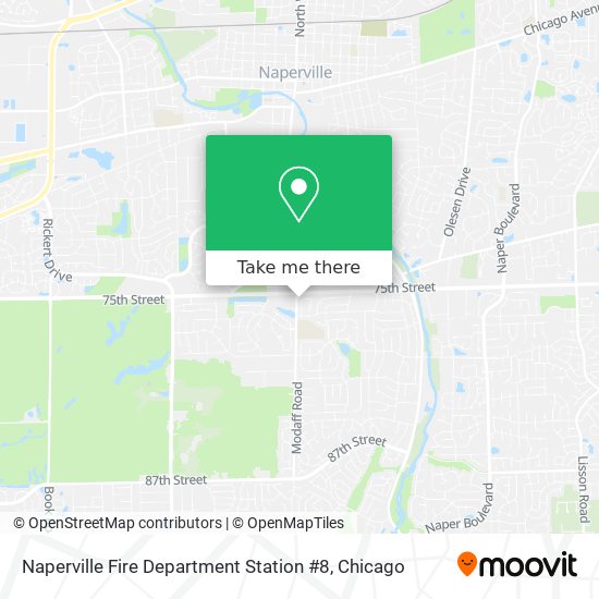 Mapa de Naperville Fire Department Station #8