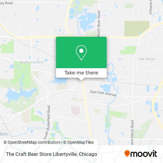 The Craft Beer Store Libertyville map
