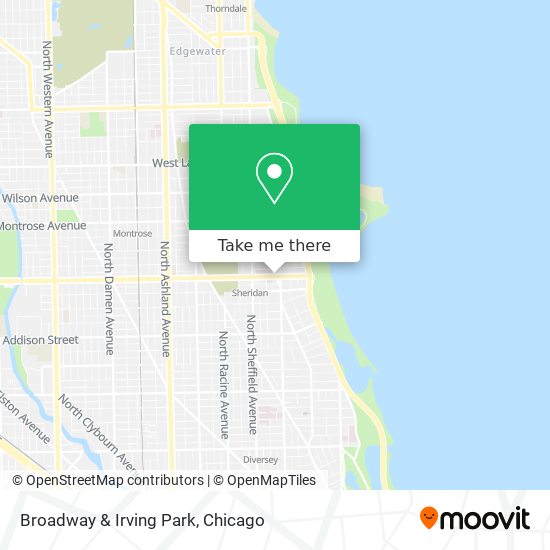 Broadway & Irving Park map