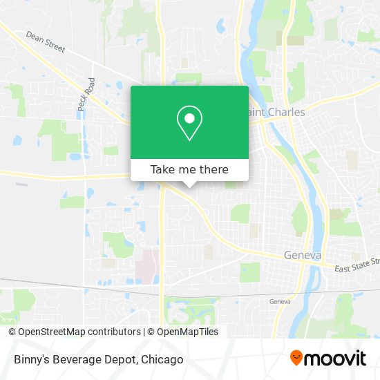 Mapa de Binny's Beverage Depot