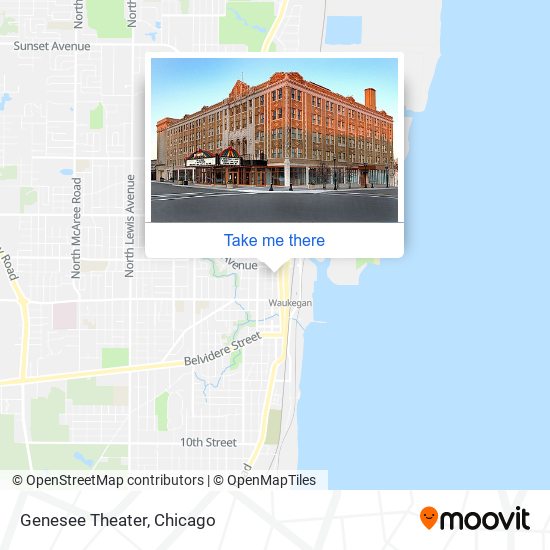 Genesee Theater map