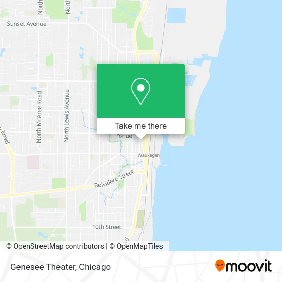 Genesee Theater map