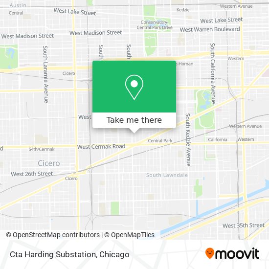 Cta Harding Substation map