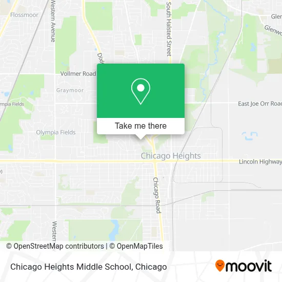 Chicago Heights Middle School map