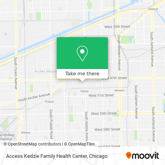 Mapa de Access Kedzie Family Health Center