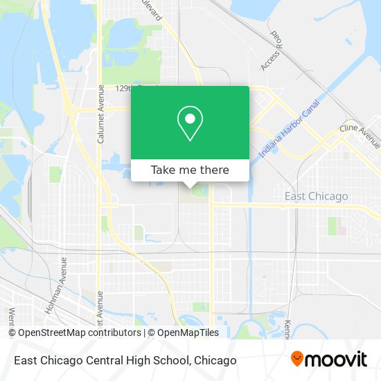 Mapa de East Chicago Central High School