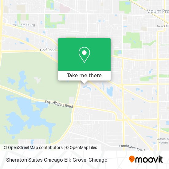Sheraton Suites Chicago Elk Grove map