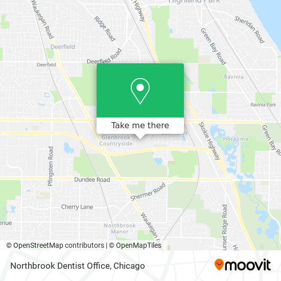 Northbrook Dentist Office map