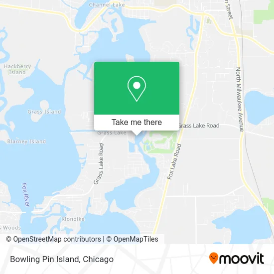 Bowling Pin Island map