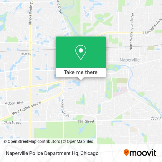 Naperville Police Department Hq map