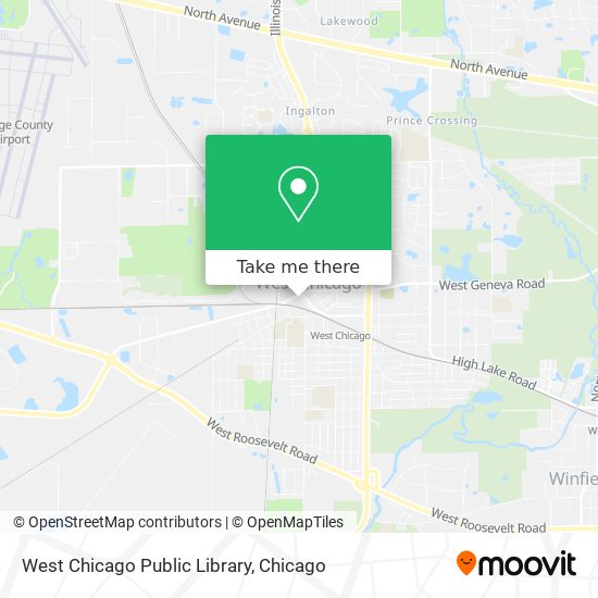 West Chicago Public Library map