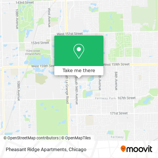 Pheasant Ridge Apartments map