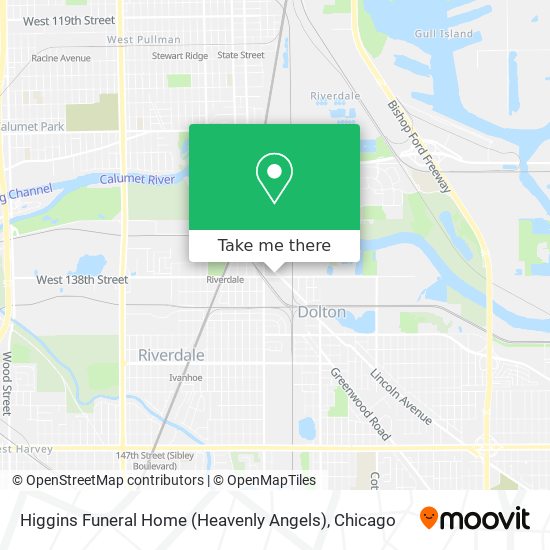 Mapa de Higgins Funeral Home (Heavenly Angels)