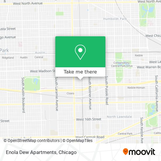 Mapa de Enola Dew Apartments