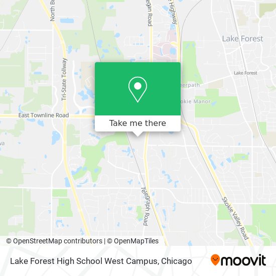 Mapa de Lake Forest High School West Campus