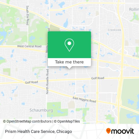Prism Health Care Service map