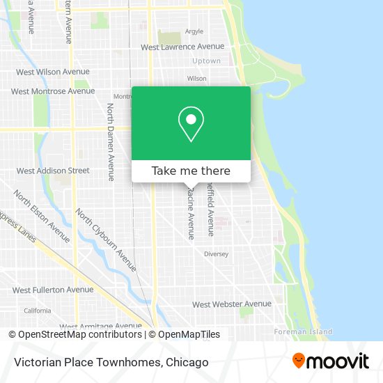 Mapa de Victorian Place Townhomes