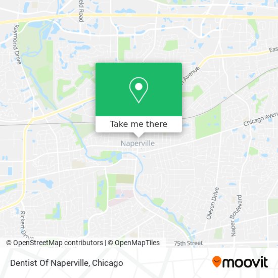 Dentist Of Naperville map