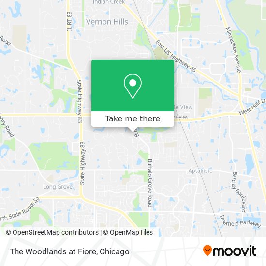 The Woodlands at Fiore map