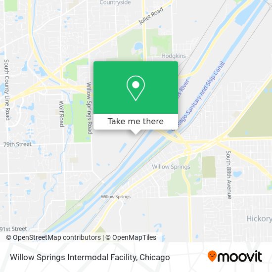 Mapa de Willow Springs Intermodal Facility
