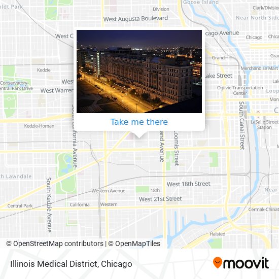 Mapa de Illinois Medical District