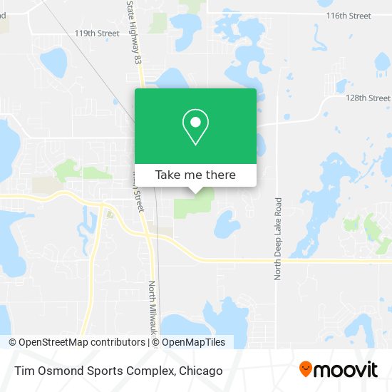 Tim Osmond Sports Complex map