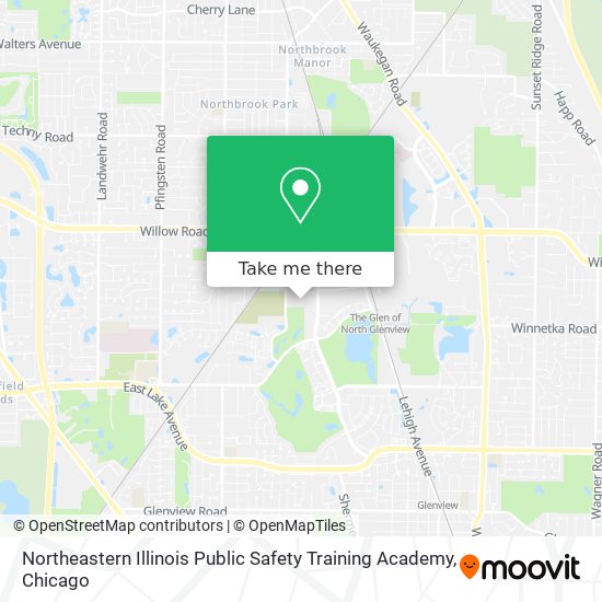 Mapa de Northeastern Illinois Public Safety Training Academy
