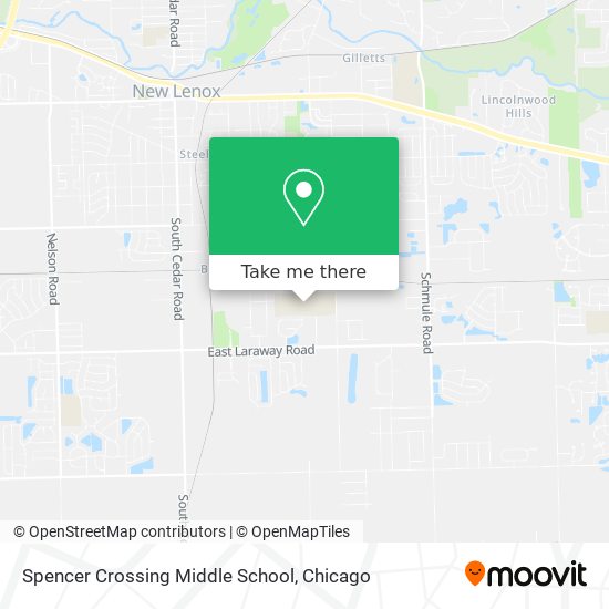 Spencer Crossing Middle School map
