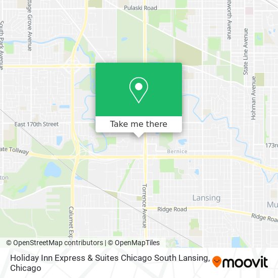 Holiday Inn Express & Suites Chicago South Lansing map