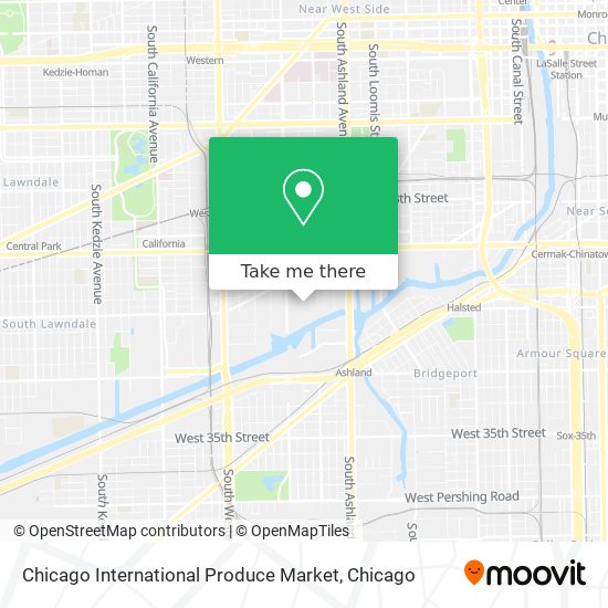 Mapa de Chicago International Produce Market