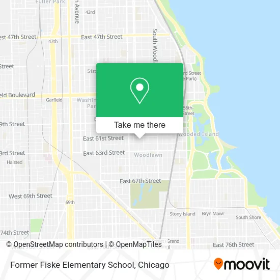 Former Fiske Elementary School map