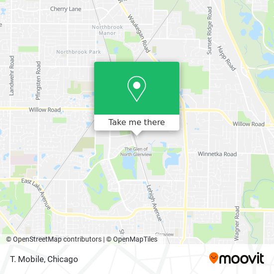 T. Mobile map