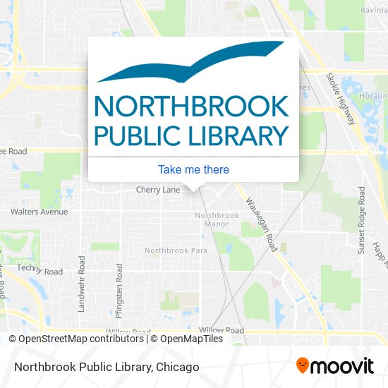 Northbrook Public Library map