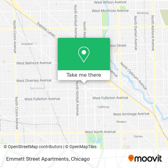 Mapa de Emmett Street Apartments