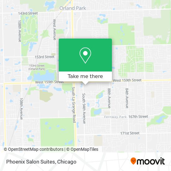 Phoenix Salon Suites map