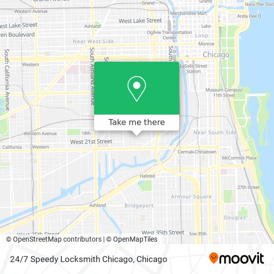 Mapa de 24/7 Speedy Locksmith Chicago