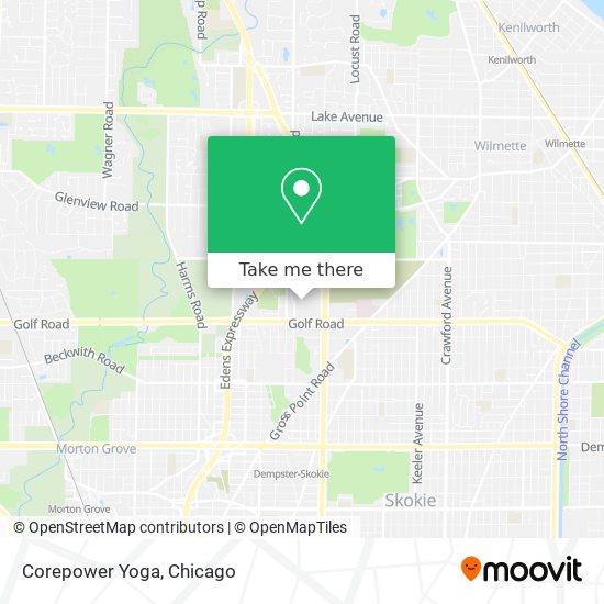 Corepower Yoga map