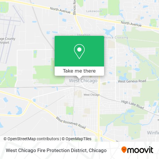 West Chicago Fire Protection District map