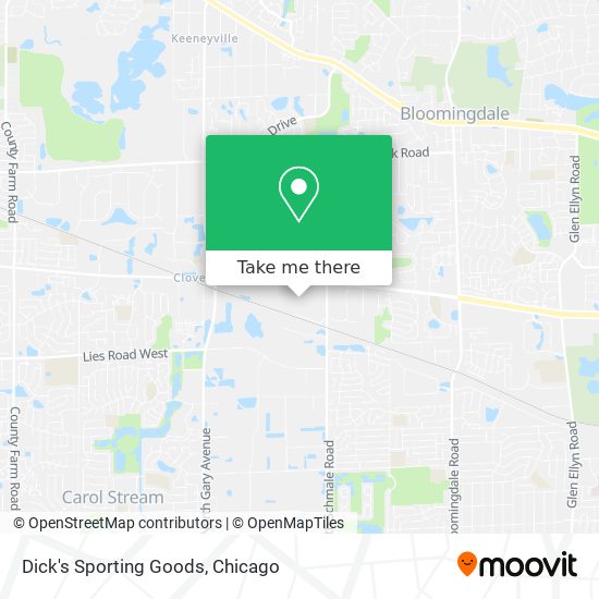 Dick's Sporting Goods map