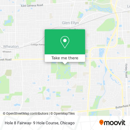 Hole 8 Fairway- 9 Hole Course map