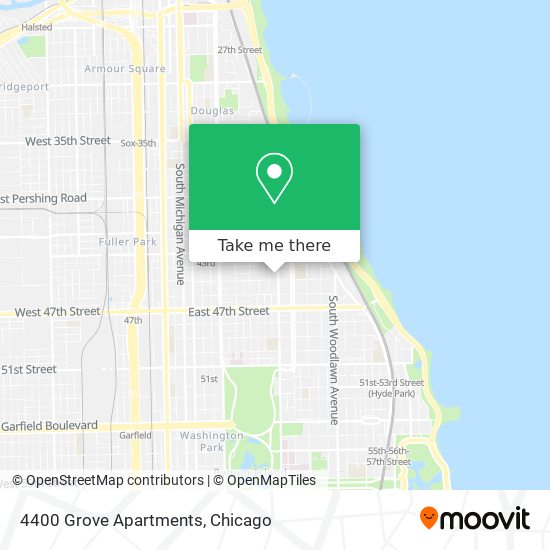 Mapa de 4400 Grove Apartments