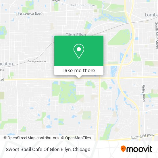 Sweet Basil Cafe Of Glen Ellyn map